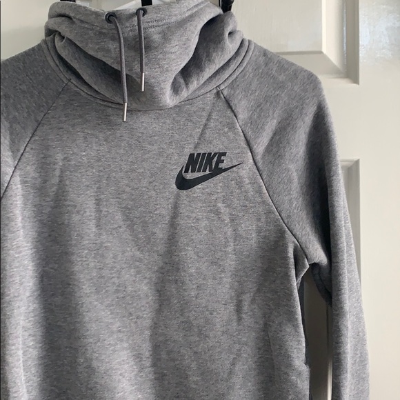 Nike Gray Hoodie Sweatshirt - Picture 3 of 5